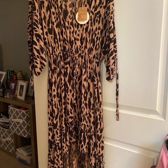 Leopard print high low dress - Picture 4 of 5